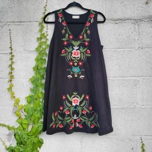 Altar'd state black v neck suede